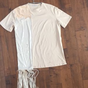 Zara shirt dress with fringe